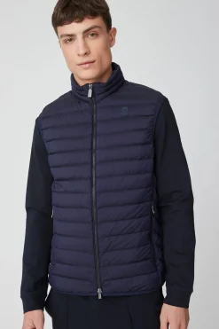 Astor 2.0-Gilet Blu In Nylon Cangiante