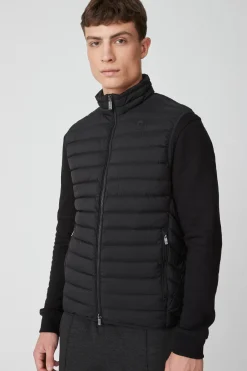 Astor 2.0-Gilet Nero In Nylon Cangiante