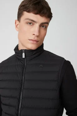 Astor 2.0-Gilet Nero In Nylon Cangiante