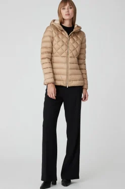 Benja 2.2-Piumino Beige Con Mix Di Trapunte
