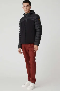 Braxton-Giacca Nera Reversibile In Softshell