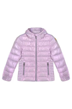 Carrie Baby Girl-Piumino Rosa Iridescente