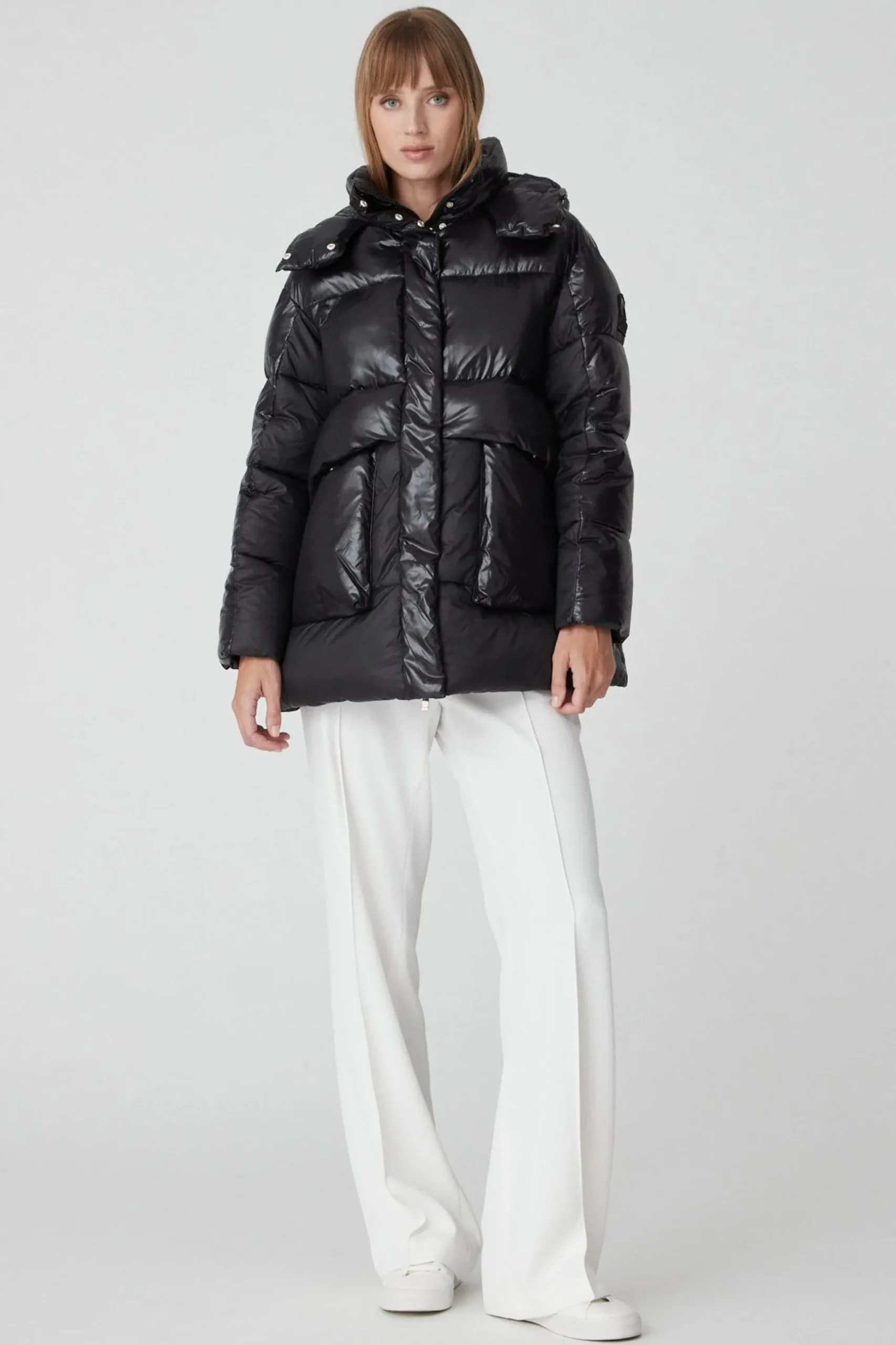 Chamonix-Parka Nero Da Donna Lab00