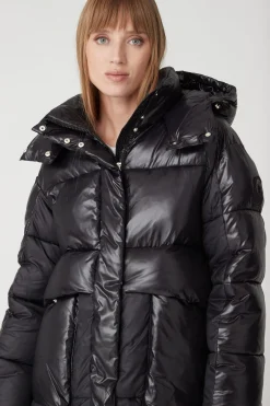 Chamonix-Parka Nero Da Donna Lab00