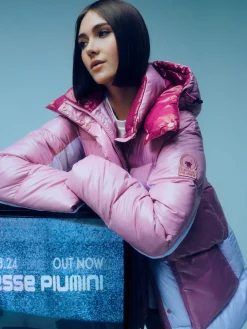 Chamonix-Parka Rosa Da Donna Lab00