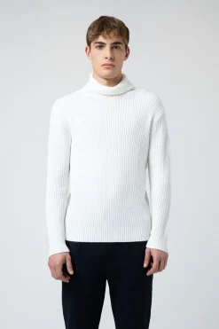 Chris-Maglia Bianca A Collo Alto