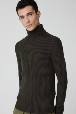 Chris-Maglia Verde A Collo Alto