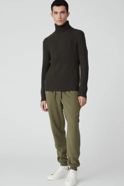 Chris-Maglia Verde A Collo Alto