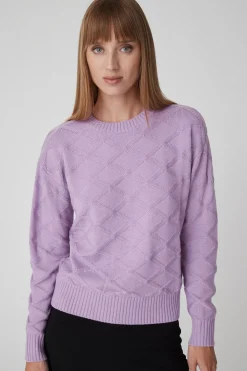 Dany-Maglia Lilla A Rombi
