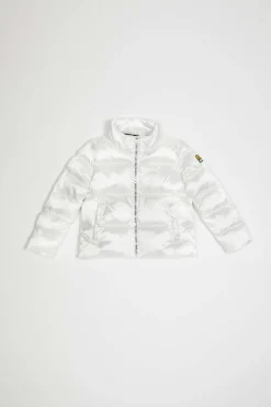 Dea Girl-Piumino Bianco Senza Cappuccio