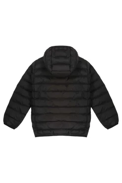 Franklin Boy-Piumino Nero Con Cappuccio