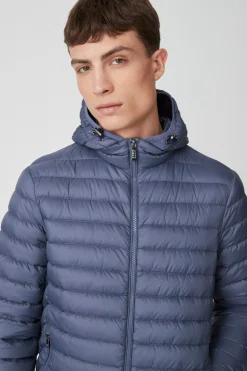 Franklin 2.0-Piumino Azzurro Con Cappuccio
