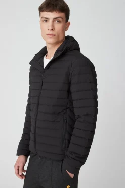 Franklin 2.0-Piumino Nero In Stretch