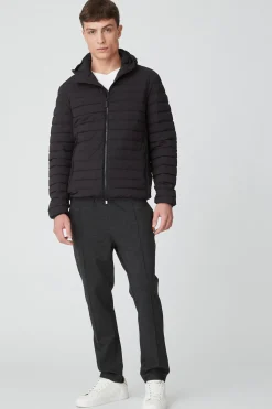 Franklin 2.0-Piumino Nero In Stretch