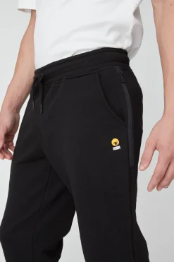 Gar-Pantaloni Neri In Felpa