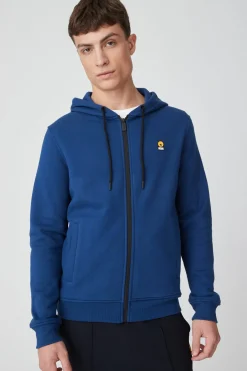 Hazy-Felpa Bluette Con Zip