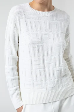 Helen-Maglia Bianca Girocollo