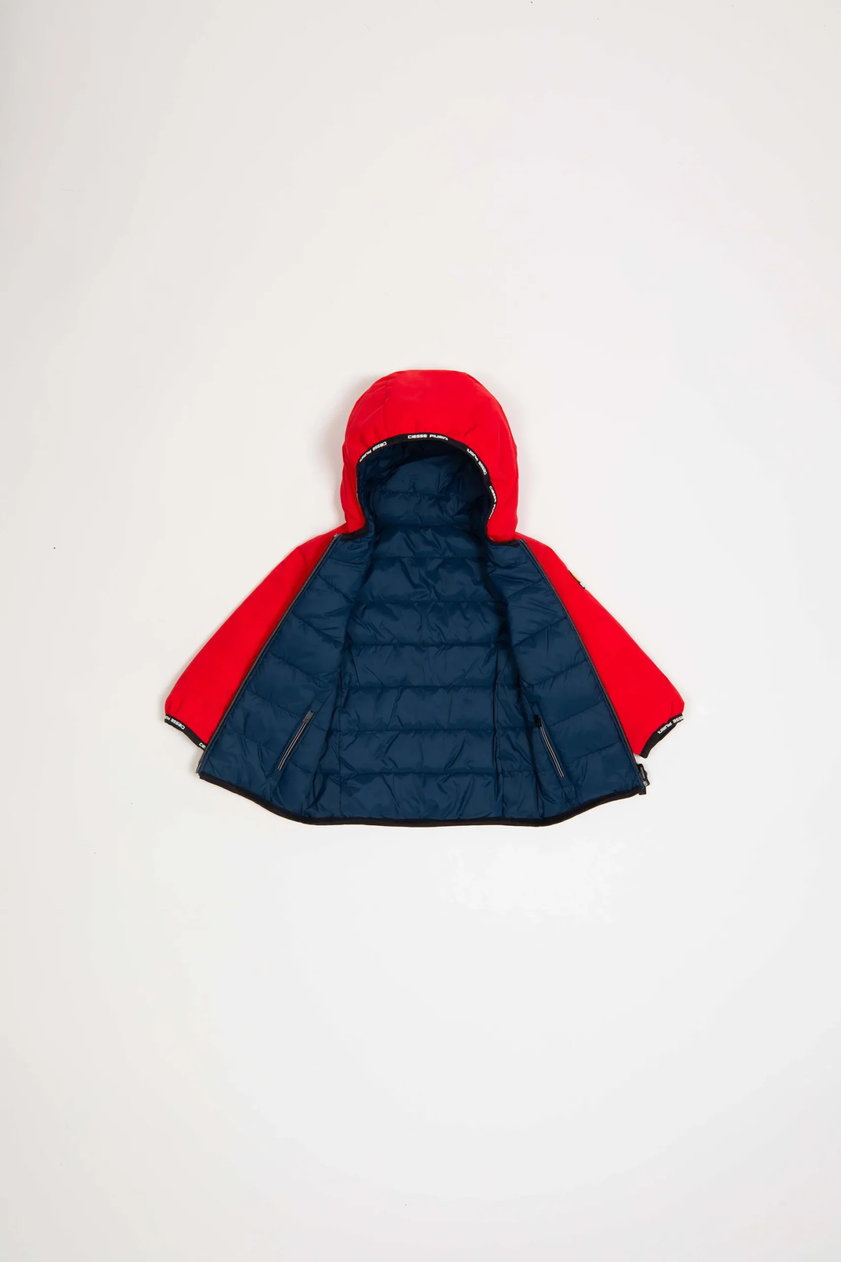 Henry Baby Jr-Giacca Reversibile Rossa E Blu