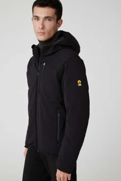 Jayden-Giacca Nera Corta In Softshell