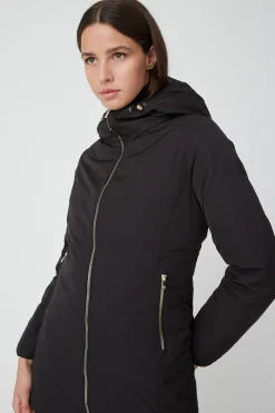 Kalie-Piumino Nero Lungo Reversibile