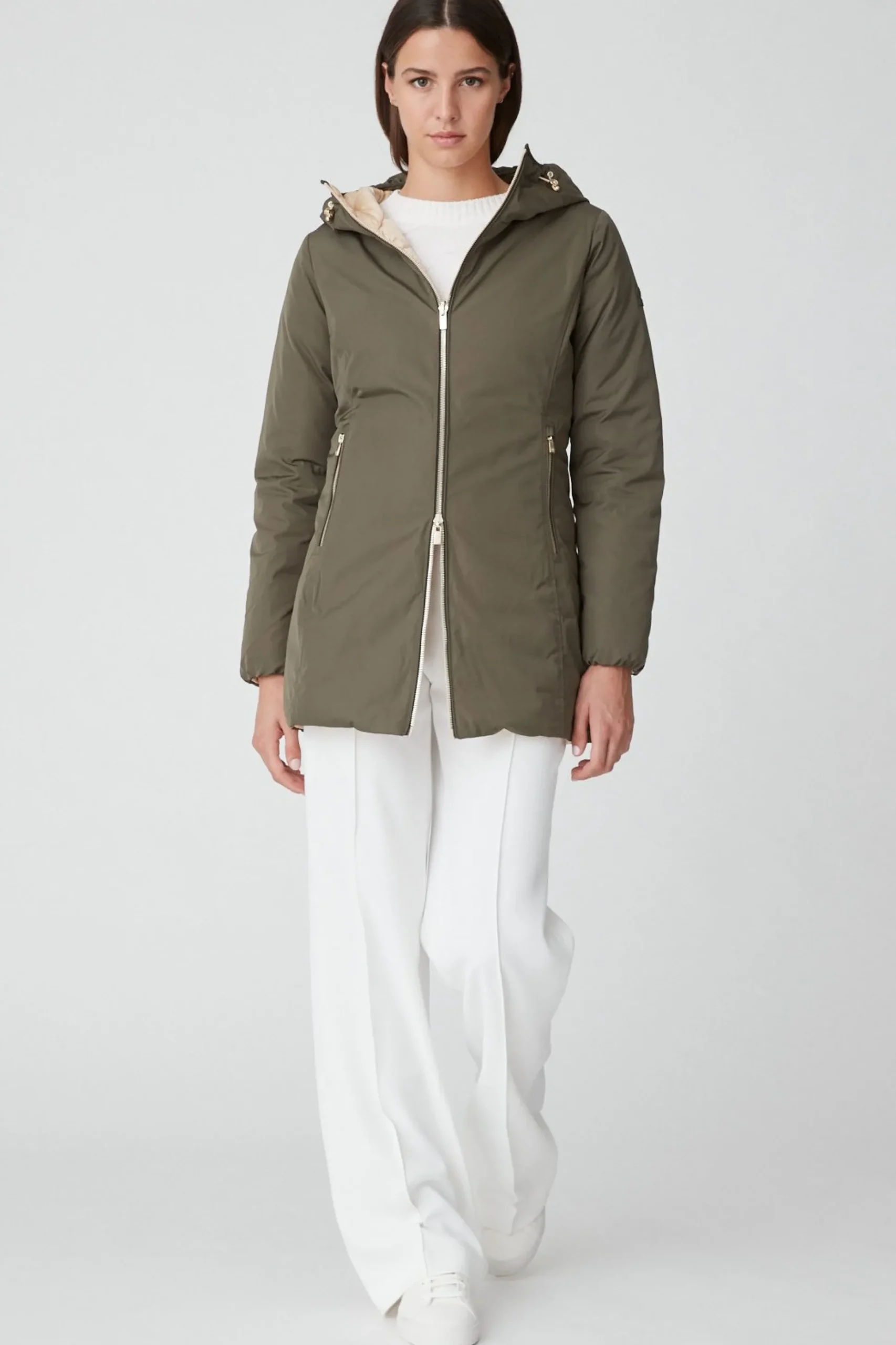 Kalie-Piumino Verde Lungo Reversibile