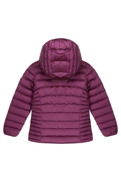 Karis Girl-Piumino Viola Con Cappuccio