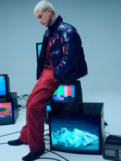 Kibo-Piumino Blu Full Zip Lab00