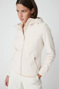 Madeline 2.2-Giacca Corta Beige In Softshell
