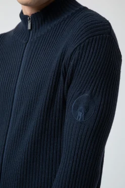 Mario-Maglia Bluette Con Zip