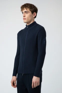Mario-Maglia Bluette Con Zip