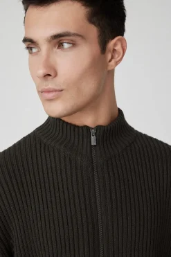 Mario-Maglia Verde Con Zip