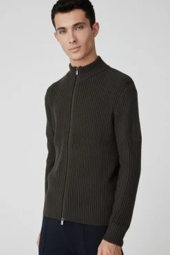 Mario-Maglia Verde Con Zip
