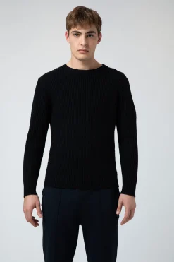 Michael-Maglia Nera Girocollo