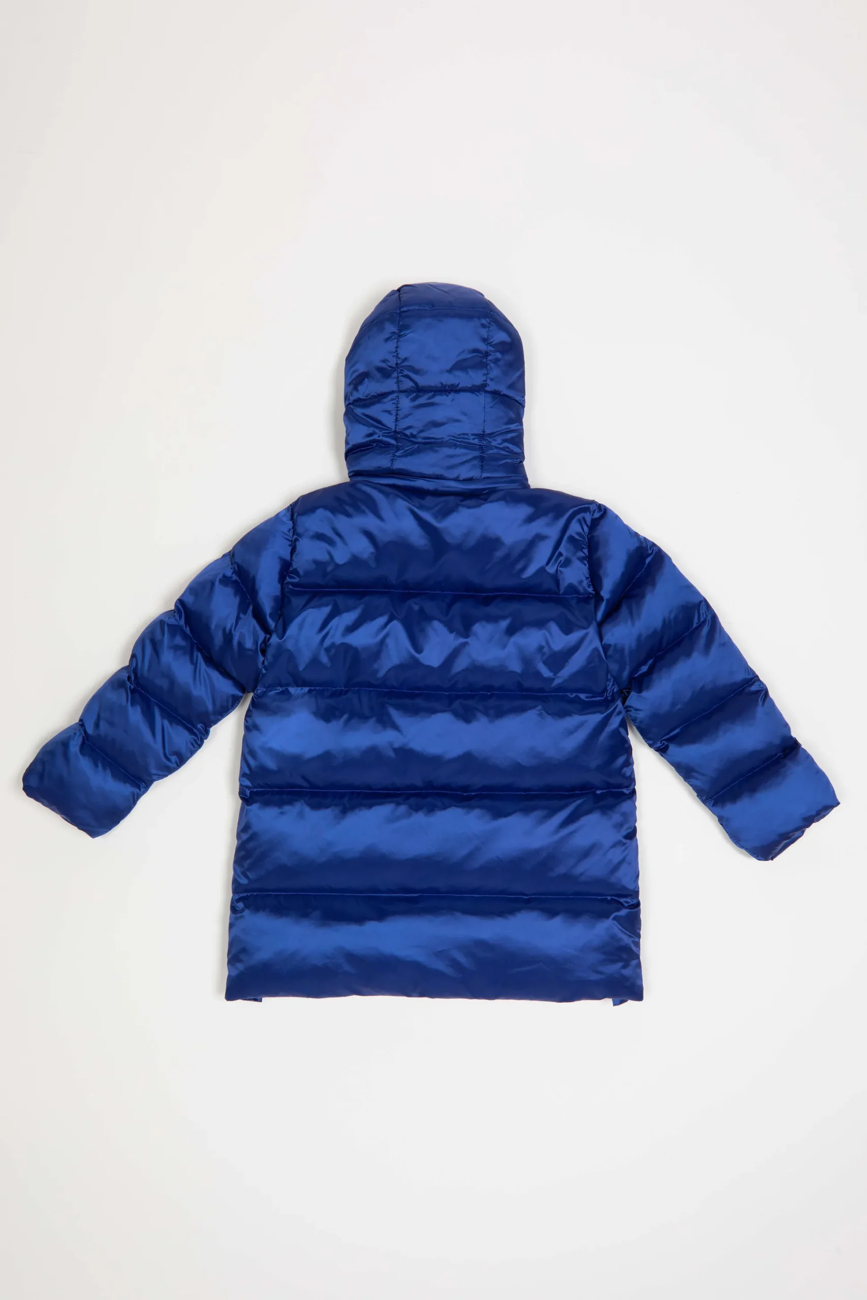 Ninfa Girl-Piumino Lungo Blu Imbottito