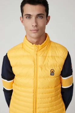 Noll-Gilet Giallo Trapuntato