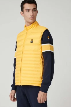 Noll-Gilet Giallo Trapuntato
