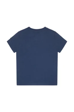 Ottavio Boy- T Shirt Blu Con Taschino