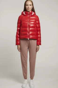 Piumino Lucido Rosso
