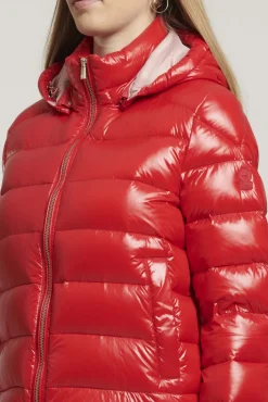 Piumino Lucido Rosso