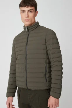 Prince-Piumino Verde In Nylon Stretch