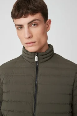Prince-Piumino Verde In Nylon Stretch