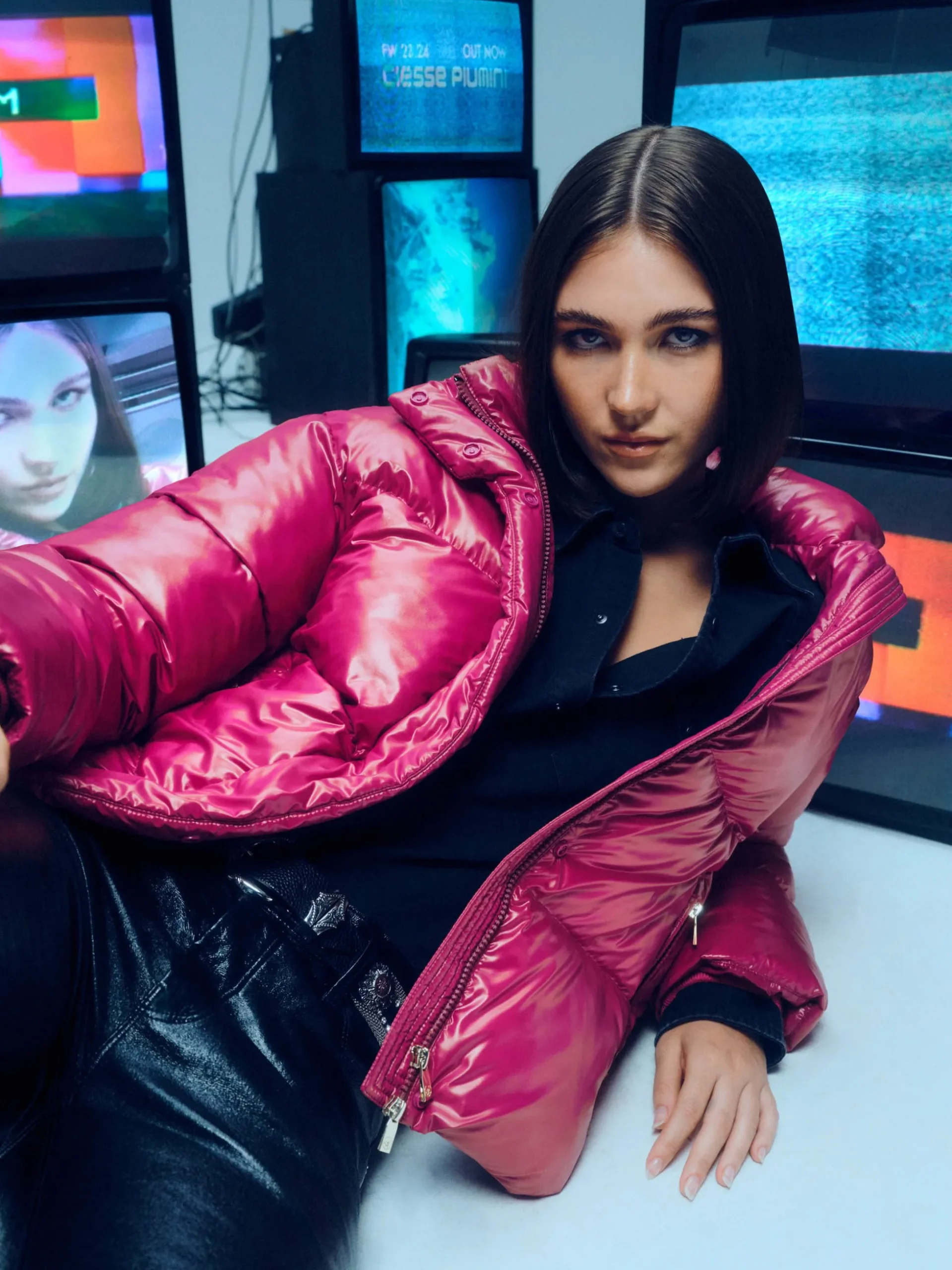 Shira-Piumino Fucsia Full-Zip Lab00
