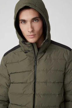 Stevenson 2.0-Piumino Invernale Verde Militare Con Cappuccio