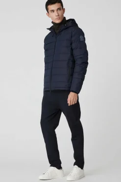 Stevenson 2.0-Piumino Invernale Blu Con Cappuccio