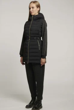 Vestal-Piumino Smanicato Con Cintura